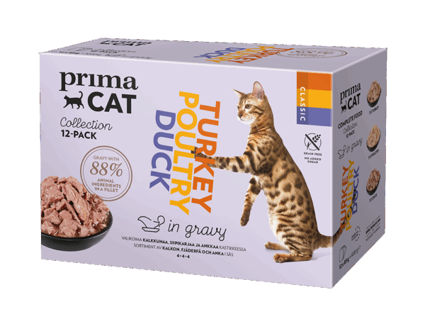 PrimaCat Poultry Mix Collection 85-12pcs