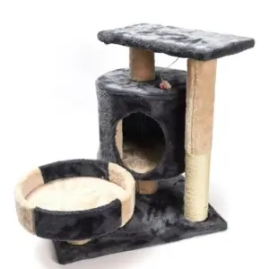 Scratching Post with Square Base & Home For Cat