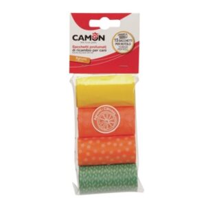 Camon Scented Dog Scoop Bags Citrus Fruits 4Rolls of 15 bags
