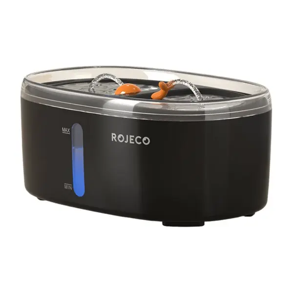 Rojeco- Double Pet Water Fountain Black 2.5L