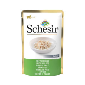 Schesir Cat Pouch Chicken Fillets in Jelly 85g