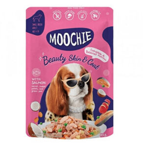 Moochie Meaty Beauty Dog Skin & Goat with Salmon 85g