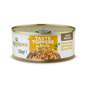 Applaws Dog Taste Topper Chicken Breast with Pumpkin, Carrots , Peas In Broth 156 g