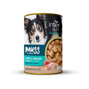 Internutri Muss Chuncks Lamb & Chicken in Gray Adult Dog Wet Food 415g