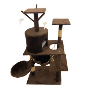 Scratching Tree with 3Base & Home, Rope & Hanging Toys for Cat
