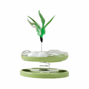 Interactive Tower Turntable Ball with Spring for Cat