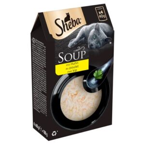 Sheba Soup Chicken Cat Wet Food 40g Pack of 4