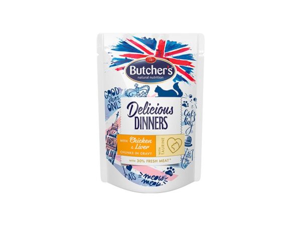 Butchers Delicious Dinners with Chicken with Liver 100g