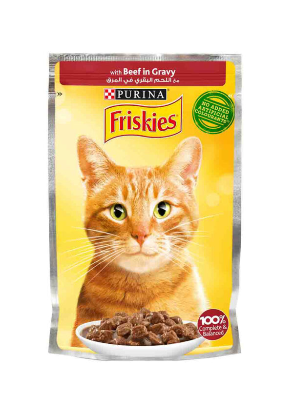 Friskies Beef Chunks in Gravy 85g
