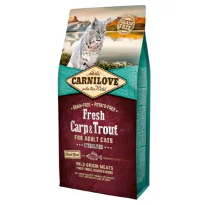 Carnilove Grain Free Fresh Carp & Trout Sterilised Cat Dry Food 2kg