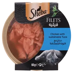 Sheba Filets Chicken with Sustainable Tuna 60g