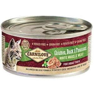 Carnilove Grain Free Chicken, Duck and Pheasant Adult Cat Wet Food 100 g