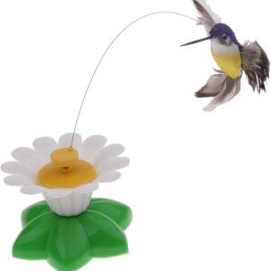 flower shaped Base with a Butterfly Stick Toy for Cat