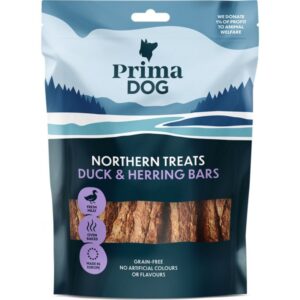 PrimaDog Duck & Herring Bars Treat Dog 80g