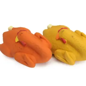 Camon Latex Chicken with Wadding and Squeaker Dog Toy 19cm