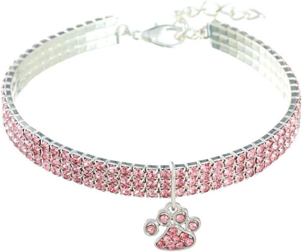 Collar Luxurious Rhinestone with Paw