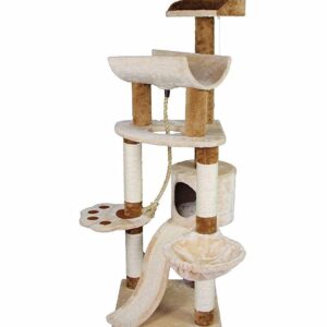 Scratching Tree with 3Base & 3 Place for Relax for Cat