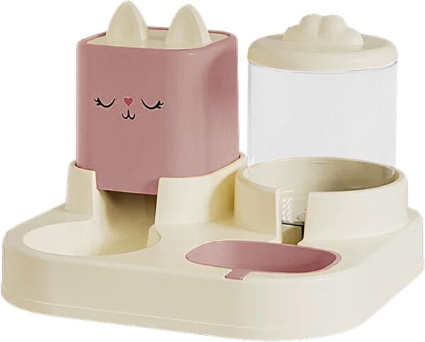 3-in-1 Automatic Feeder & Water Dispenser with Dual Stainless Steel Bowls for Cats & Dogs - Image 2