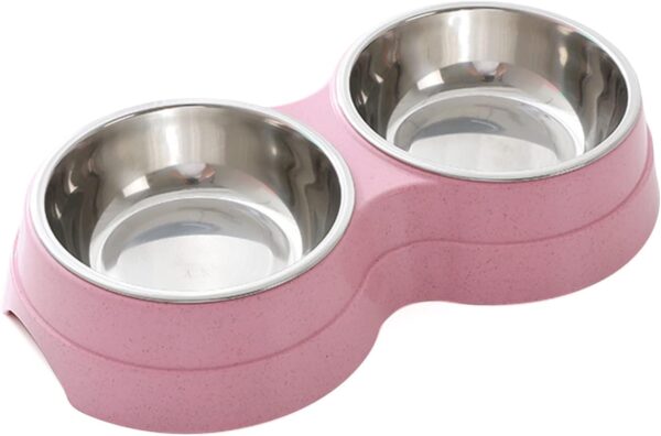 Double Bowl Round Shape for Cat & Dog - Image 3