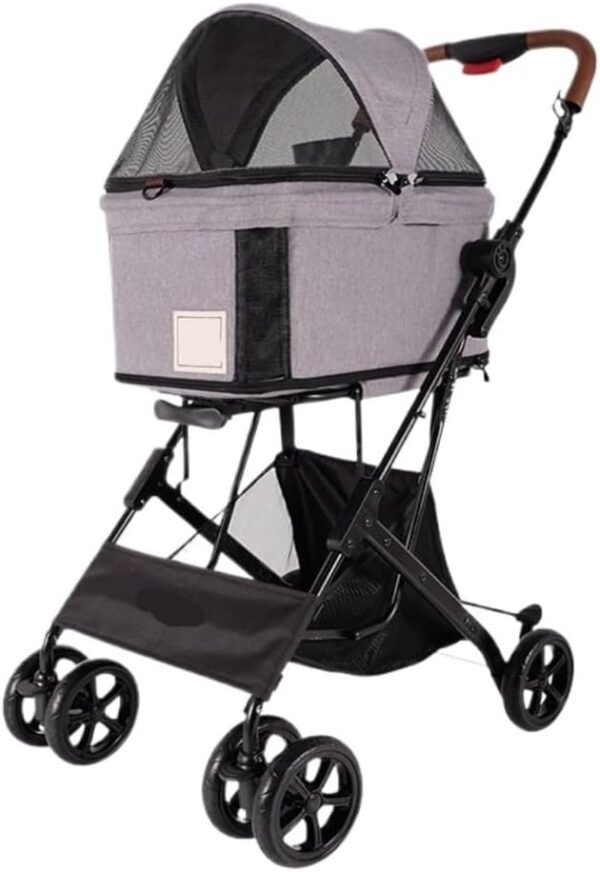 Ibiyaya Foldable Pet Transport Stroller Gray