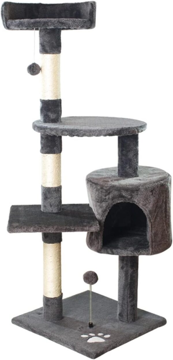 Scratching Posts Multi Level with Cozy Hideout For Cats