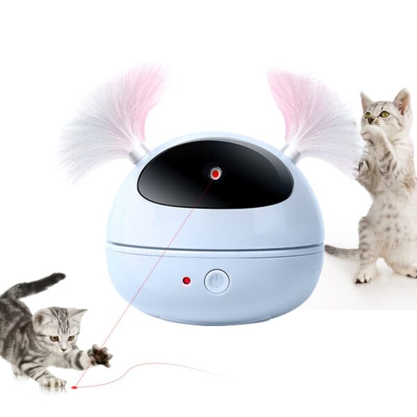 Report Rotating Electric with Laser & Feather for Cat