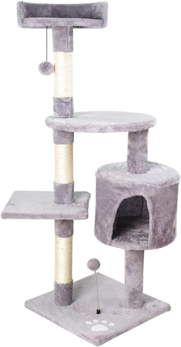 Scratching Posts Multi Level with Cozy Hideout For Cats - Image 3