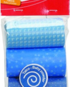 Camon Scented Dog Scoop Bags Baby Powder 4 rolls of 15 Bags