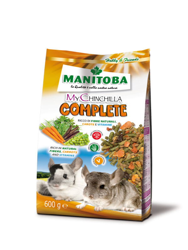 Manitoba Complete Food with Carrot & Vitamin for Chinchilla 600g