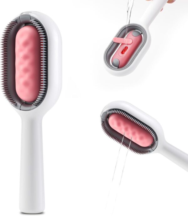 Double-Sided Hair Removal Brush with Integrated Water Tank for Cat & Dog - Image 2