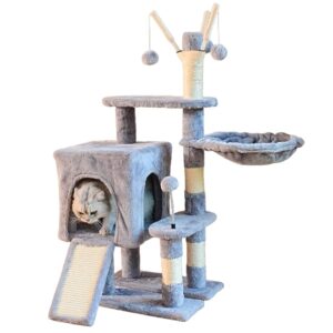 Scratching Tree with 4Base & Home & stair For Cat