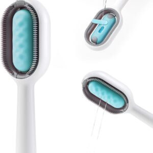 Double-Sided Hair Removal Brush with Integrated Water Tank for Cat & Dog