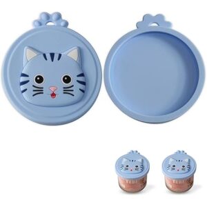Pet Can Cover Cat Face Blue