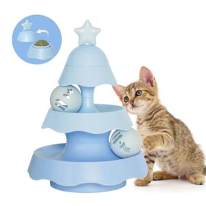 Tower Roller 3-Level with Catnip Ball Toy For Cat