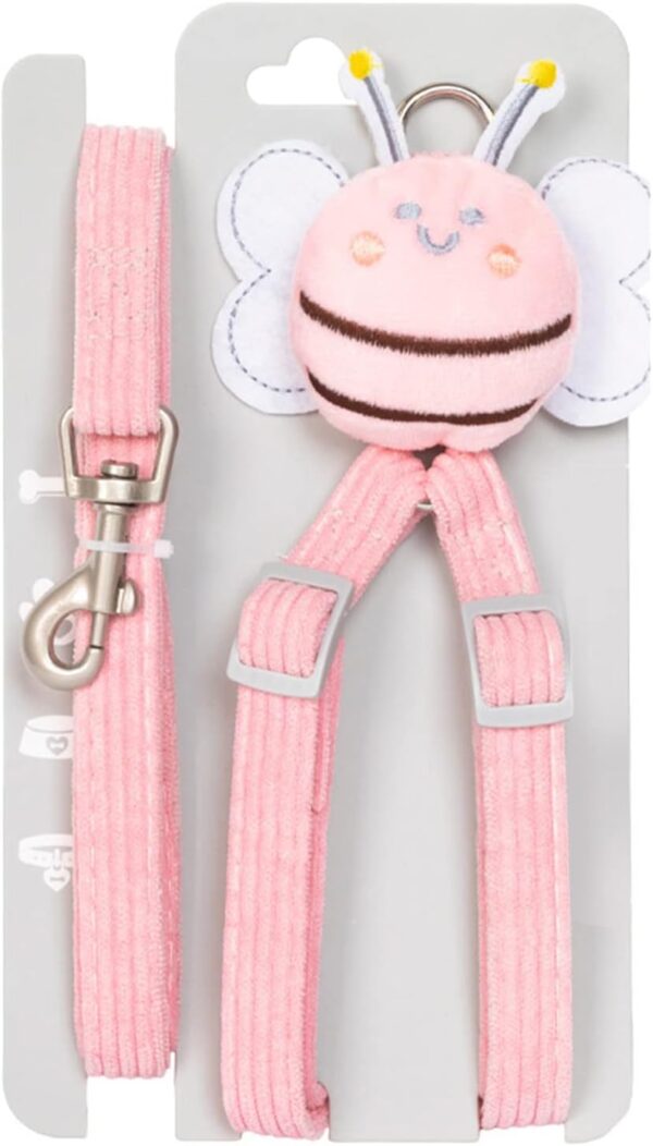 Adjustable Harness and Leash with Cute Bee for Cat & Dog