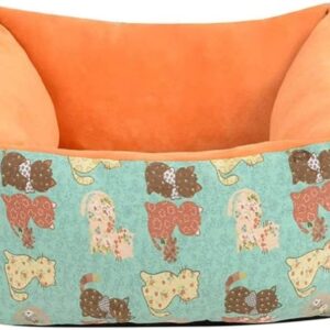 High Canvas Square Bed for Cat & Dog