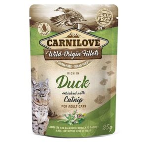 Carnilove Duck With Catnip Adult Cat Wet Food 85g