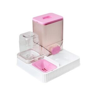 Automatic Feeder and Water Dispenser with Dual Bowls for Cat & Dog