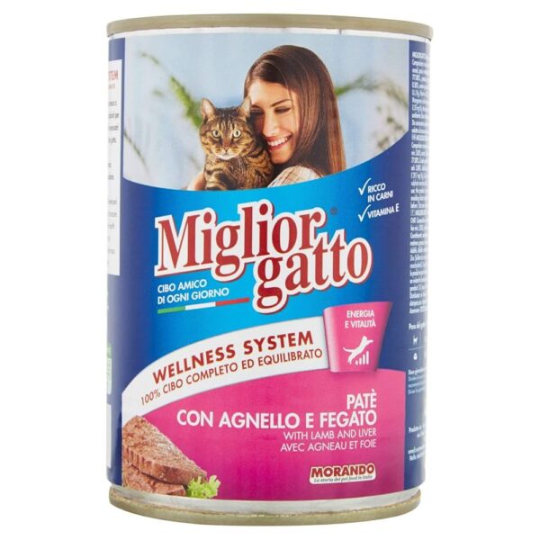 Miglior gatto with Lamb & Liver 400g