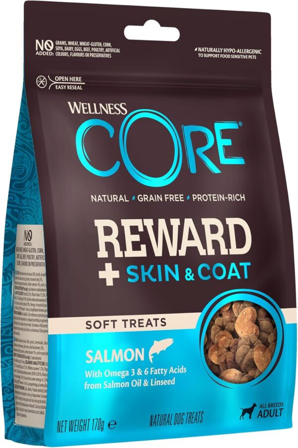 Wellness CORE Reward + Skin and Coat Dog Treats - 170 g