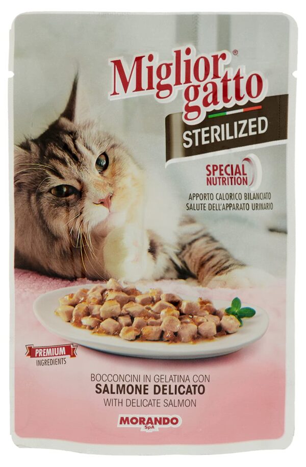 Miglior Gatto Sterilized with Delicate Salmon 85g