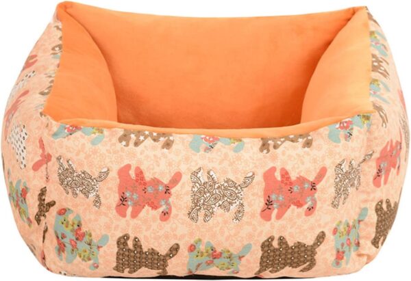 High Canvas Square Bed for Cat & Dog - Image 2