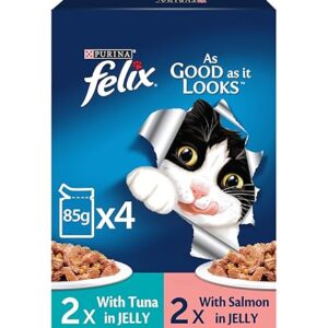 Purina Felix As Good AS It Looks with Tuna & Salmon in Jelly 4*85 g