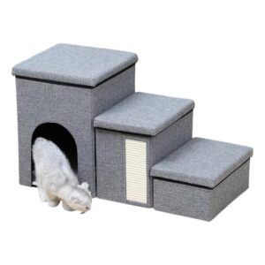 Bed 3Stair with Storage Boxs for Cat & Dog 61*25*44 cm