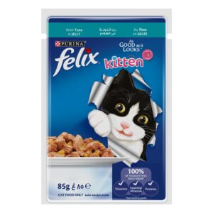 Purina Felix As Good As It Looks Kitten Tuna In Jelly 85g