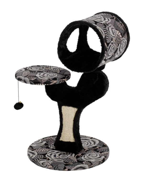 Midwest Feline Nuvo Salvador Furniture Mushroom Black 22"L x 18"W x 31"H cm for Cat