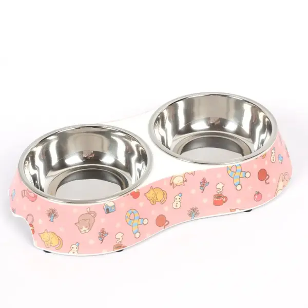 Double Bowl Food & Water for Cat & Dog