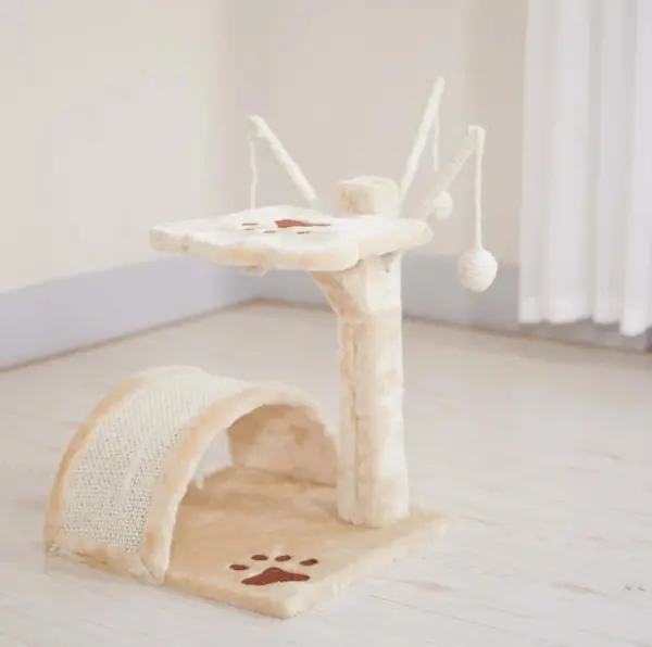 Scratching Post with Paw Shape Base & 3Ball