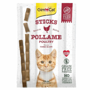 GimCat Sticks Poultry & Liver Cat Treats 4 Pcs 20g