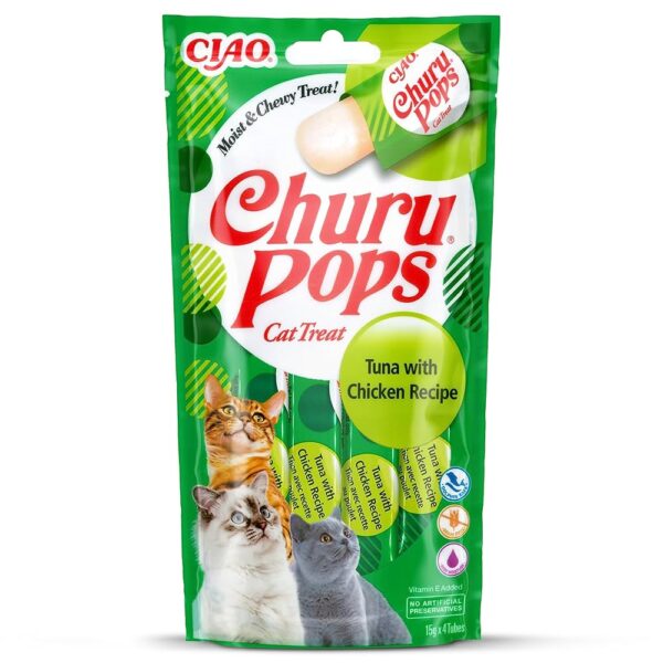 Inaba Churu pops Tuna with Chicken 4 Stickes 60g